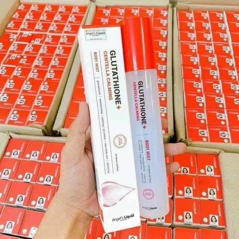 Xịt angel's liquid giảm mụn lưng làm trắng da