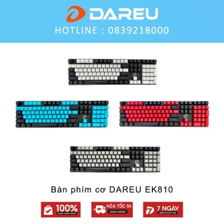 Bàn phím cơ DAREU EK810 Mix Màu Chuẩn Nhựa PBT Full Size - Black/ Pink - Blue/ Red/ Brown Switch - Bảo Hành 2 Năm