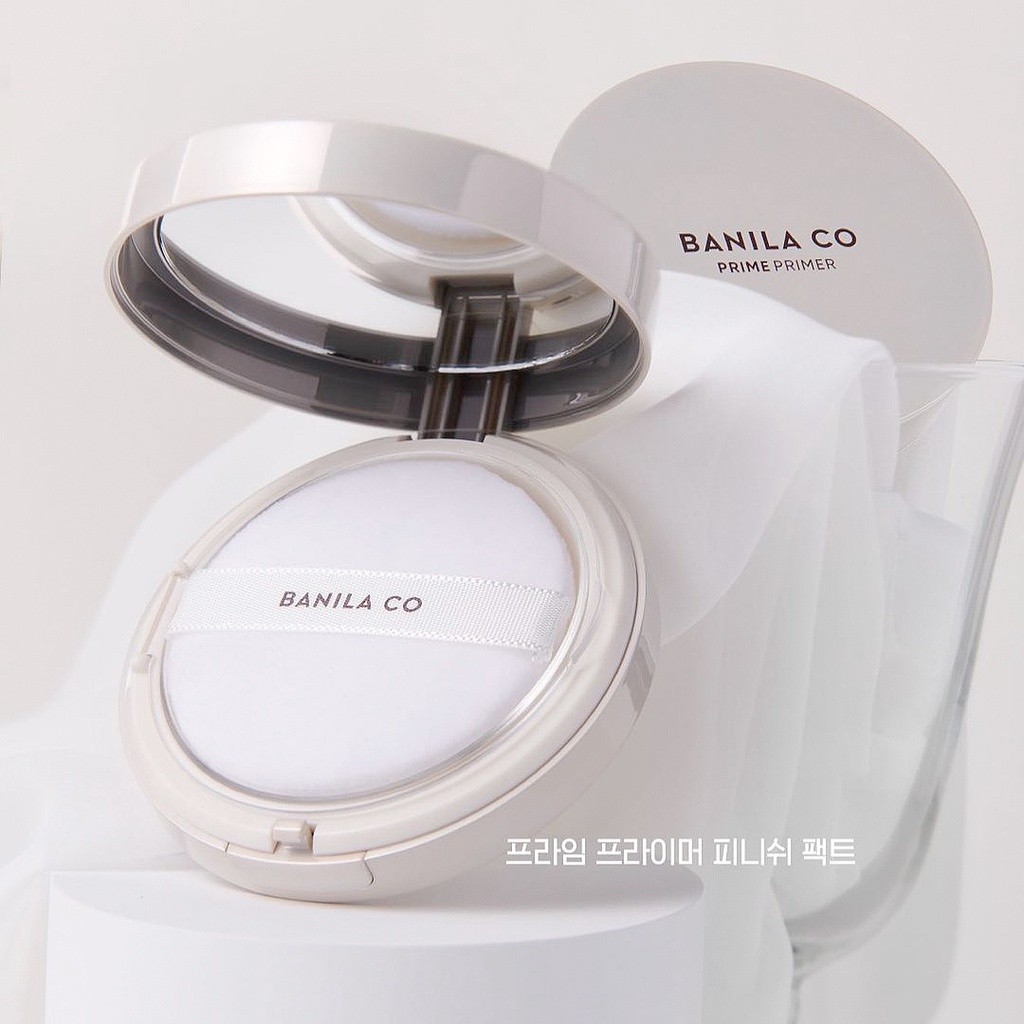 BANILA CO Prime Primer Finish Powder 12g, 5g / Fit Pact 6.5g / Setting Fixer 100ml - Translucently Matte, Blotting Paper Effect
