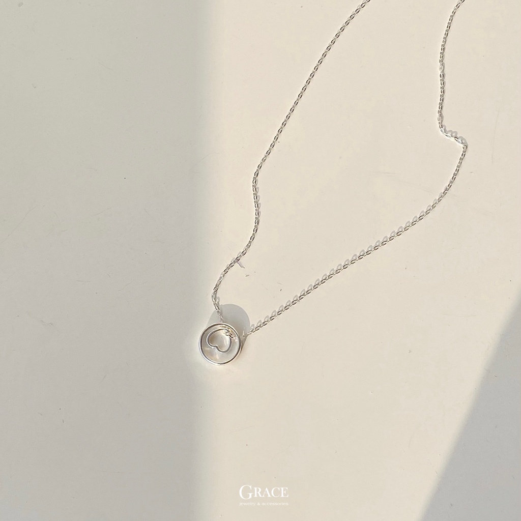 Dây chuyền tròn tim Enlaced Love Grace Jewelry