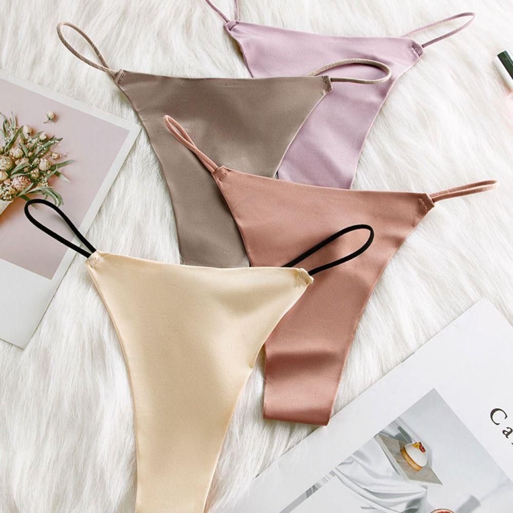 OCEANMAP Quần Lót Dây Không Đường May Thoáng Khí Điều Chỉnh Được Cho Nữ