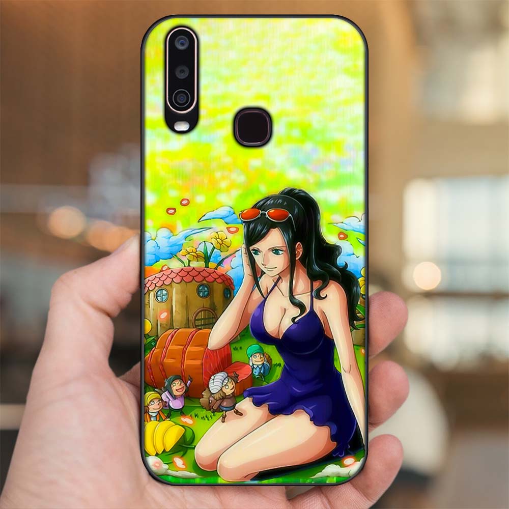Ốp lưng Vivo Y12, Y15, Y17, U10 viền đen in hình Nico Robin One Piece Đảo Hải Tặc