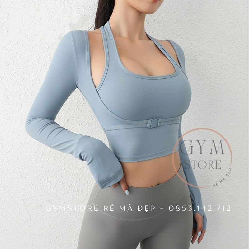 Áo Tập Gym Yoga Ôm Body Dài Tay CÓ MÚT Thể Thao Nữ Thun Poly Mềm Mịn Co Dan Tốt Siêu Thoáng Mát 𝙎𝙤𝙡𝙤 𝙎𝙥𝙤𝙧𝙩𝙨𝙬𝙚𝙖𝙧 492