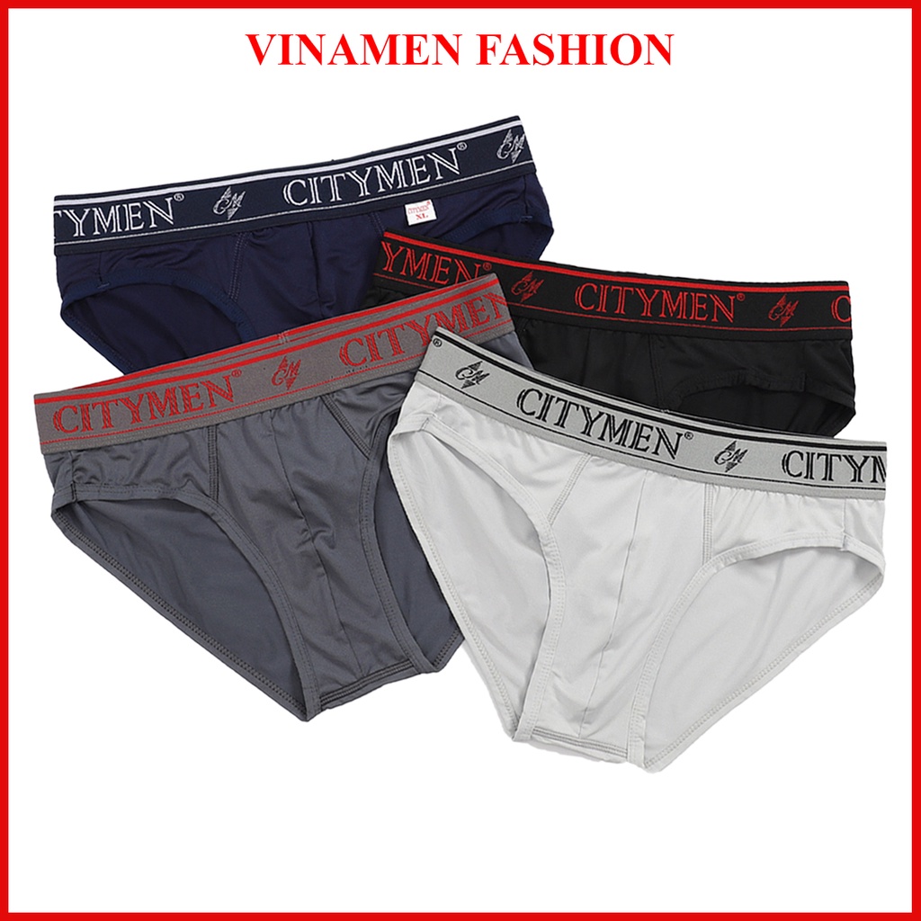 Quần lót nam CITYMEN vải thun lạnh cao cấp co dãn 4 chiều sịp nam tam giác