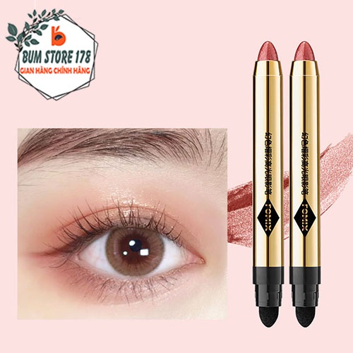 Phấn mắt dạng thỏi nhũ lì Fomix 2 đầu bắt sáng lắp lánh, Phấn bắt sáng Highlight Fomix tạo lớp trang điểm mắt