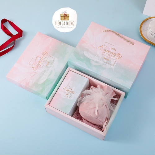 Combo Hộp & Túi Đựng Quà Especially For You Quà 14/2 - 8/3 - 20/10 - Kỷ niệm - Tiệm Cá Trứng