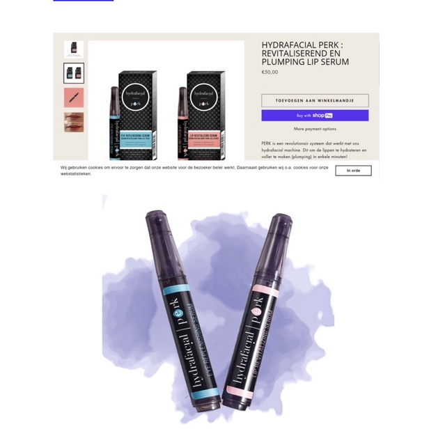 Serum Dưỡng Vùng Mắt Và Serum Dưỡng Vùng Môi Hydrafacial Perk 14ml Mỹ