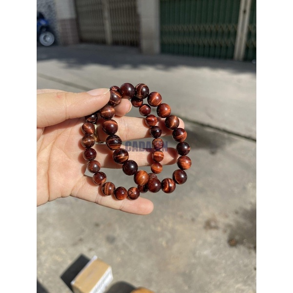 Vòng tay đá đỏ nâu có ánh  | CADA DECOR