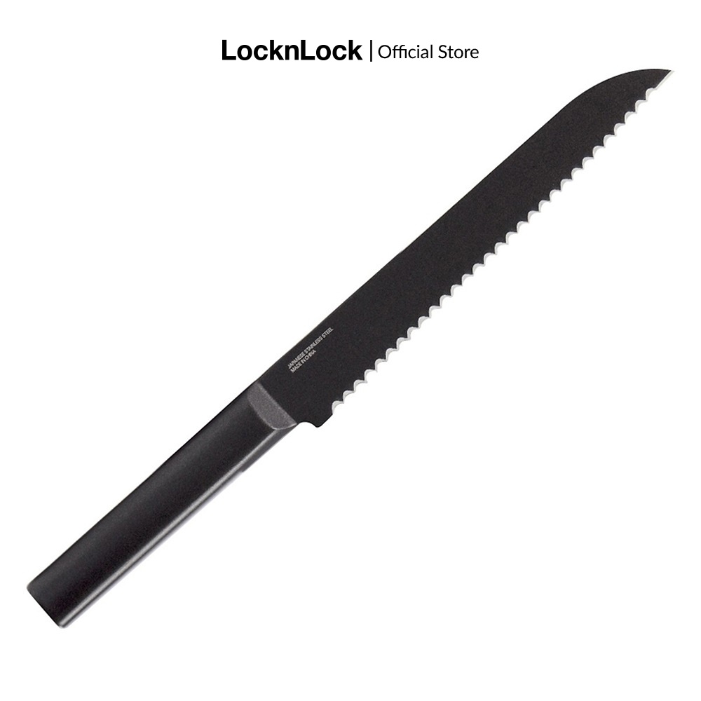 Dao nhà bếp Bread Knife dài 330 mm, bằng thép không gỉ, Lock&Lock Màu đen CKK313