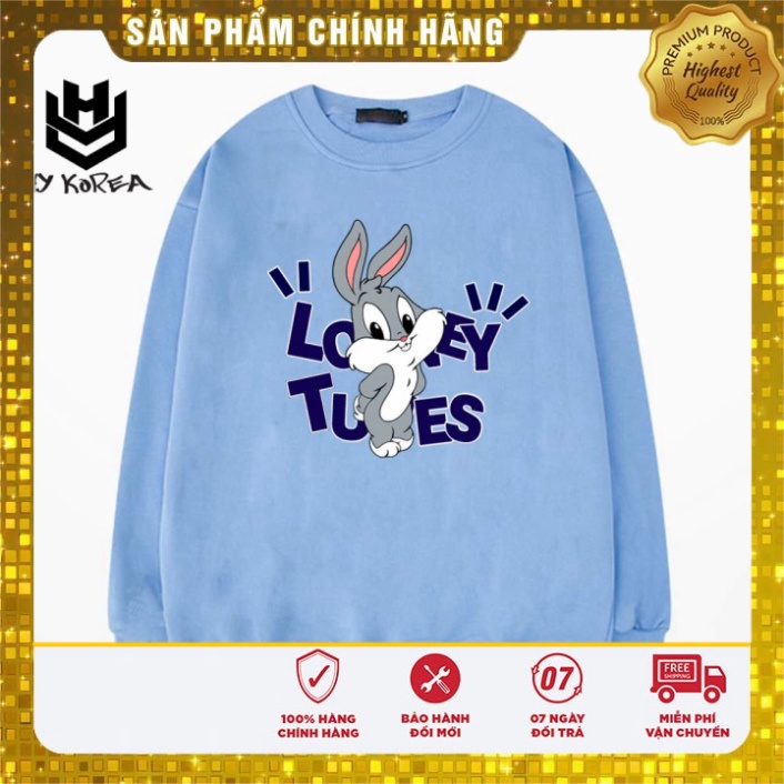 Áo khoác Sweater giới tính nỉ bông Thỏ Loey 1053 HY KOREA