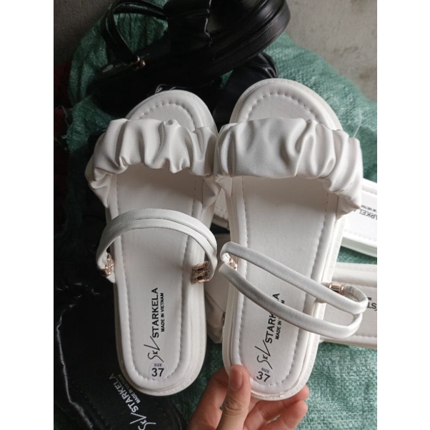 Sandal nữ đế BÁNH MÌ 3P QUAI NHÚN 2IN1 MANG 2 KIỂU siêu xinh SD-0323