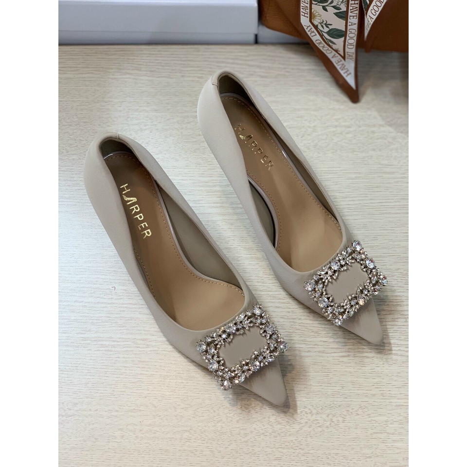 Giầy Cao Gót Nữ Da Thật Gót Đũa Cao 7cm Hàng QCCC