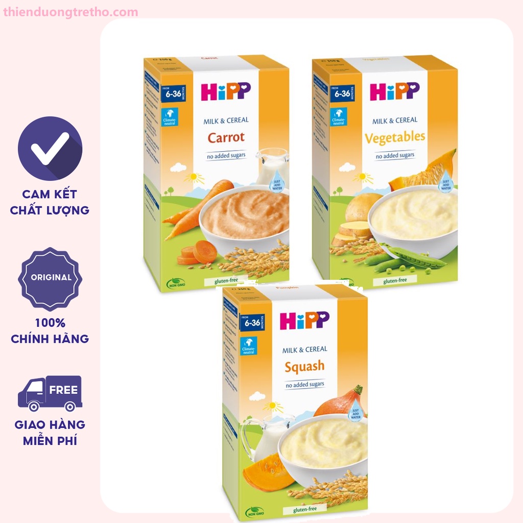 Bột Ăn Dặm HIPP Vị Mặn 250g cho bé từ 6 Tháng