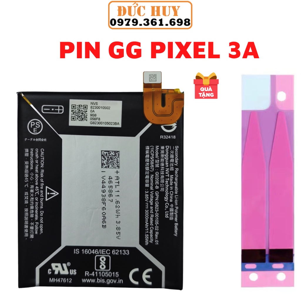 Pin Điện Thoại Google Pixel 3A ( 3000 mAh ) - Hàng new
