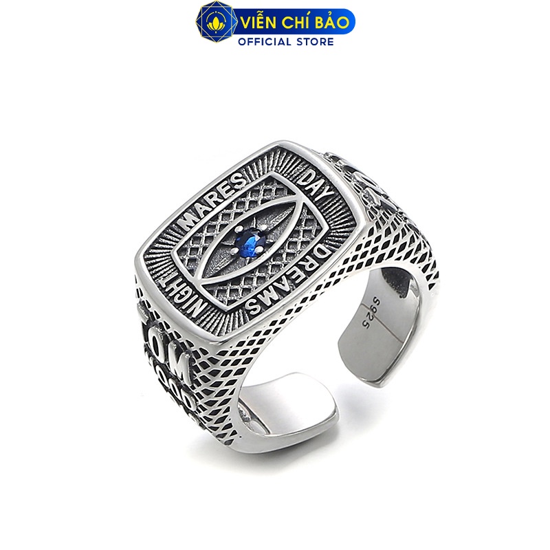 Nhẫn Dreams Đá Zircon chất liệu bạc Thái 925 thời trang phụ kiện trang sức nam Viễn Chí Bảo N100181