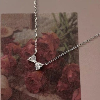DÂY CHUYỀN BẠC MẶT NƠ ĐÍNH ĐÁ