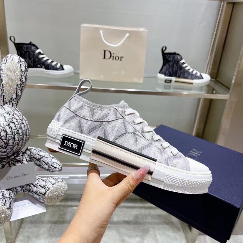GIÀY DIO SNEAKER LOW CANVAS GREY LAI AU. GIÀY THỂ THAO DIO B23
