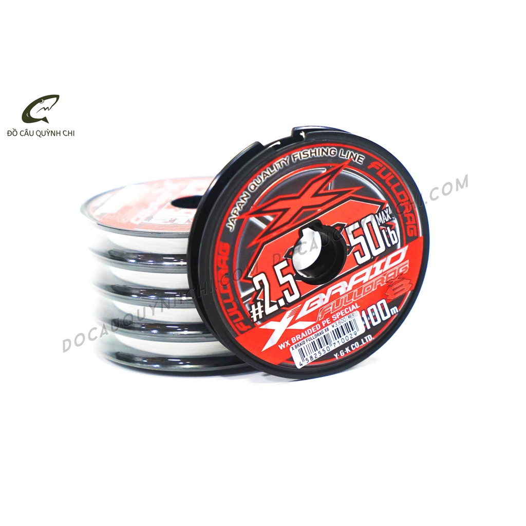 Dù 100m: X-Braid Fulldrag X8 GP-D #2.5 [ Đồ Câu Quỳnh Chi - Minh HG]