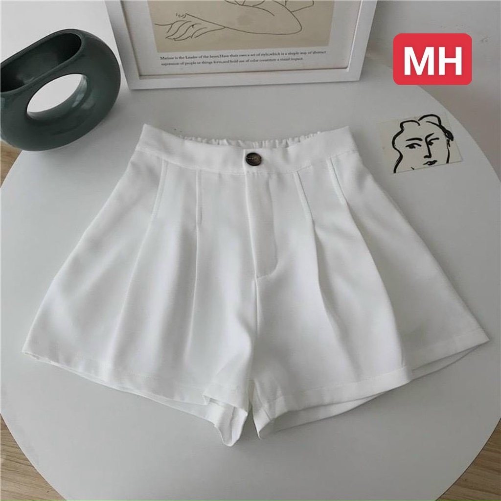 Quần short đùi nữ lật lai chất tuyết mưa dày dặn lên from chuẩn đẹp hàng loại 1 | BigBuy360 - bigbuy360.vn