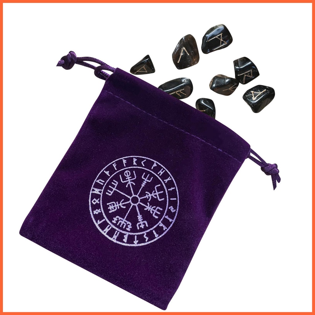 Túi Dây Rút Đựng Bài Tarot / Bài Tarot Bằng Nhung Màu Đen / Tím