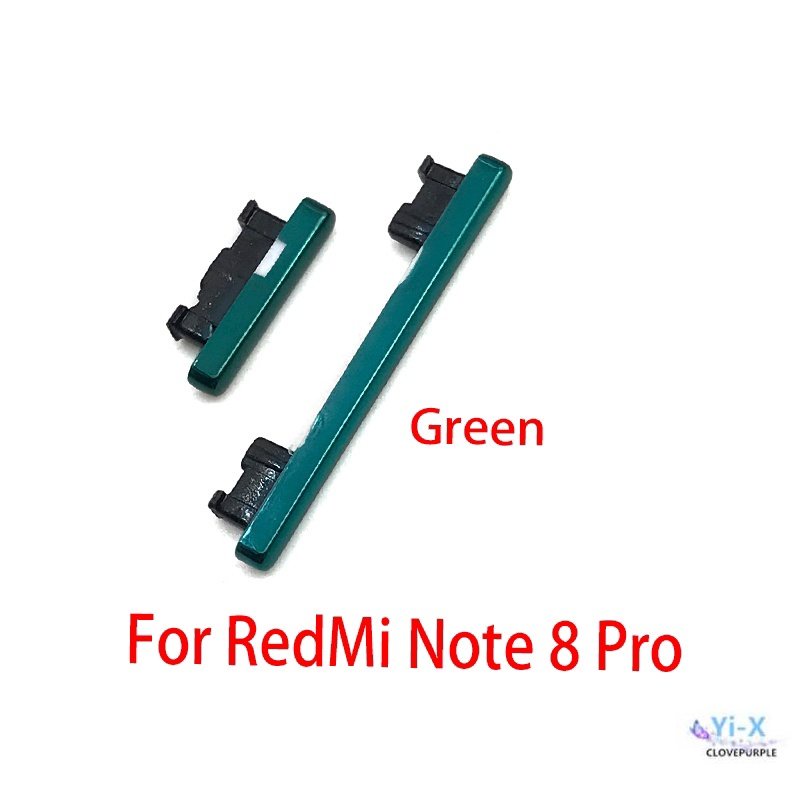 Nút Nguồn Mới + Nút Bấm Âm Lượng Bên Hông Cho Xiaomi Redmi Note 8 Pro