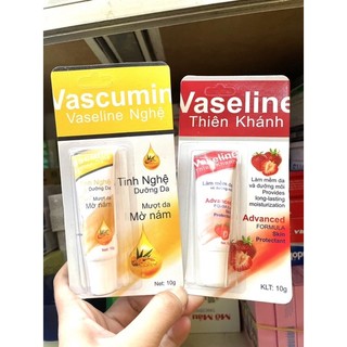 SON DƯỠNG MÔI VASELINE VỊ DÂU 🍓, NGHỆ [ THIÊN KHÁNH ]