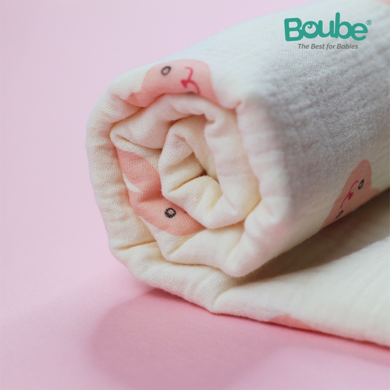 Khăn xô, khăn tắm cho trẻ sơ sinh và trẻ nhỏ loại lớn Boube - Chất liệu cotton mềm mại, hút ẩm tốt, an toàn cho bé.