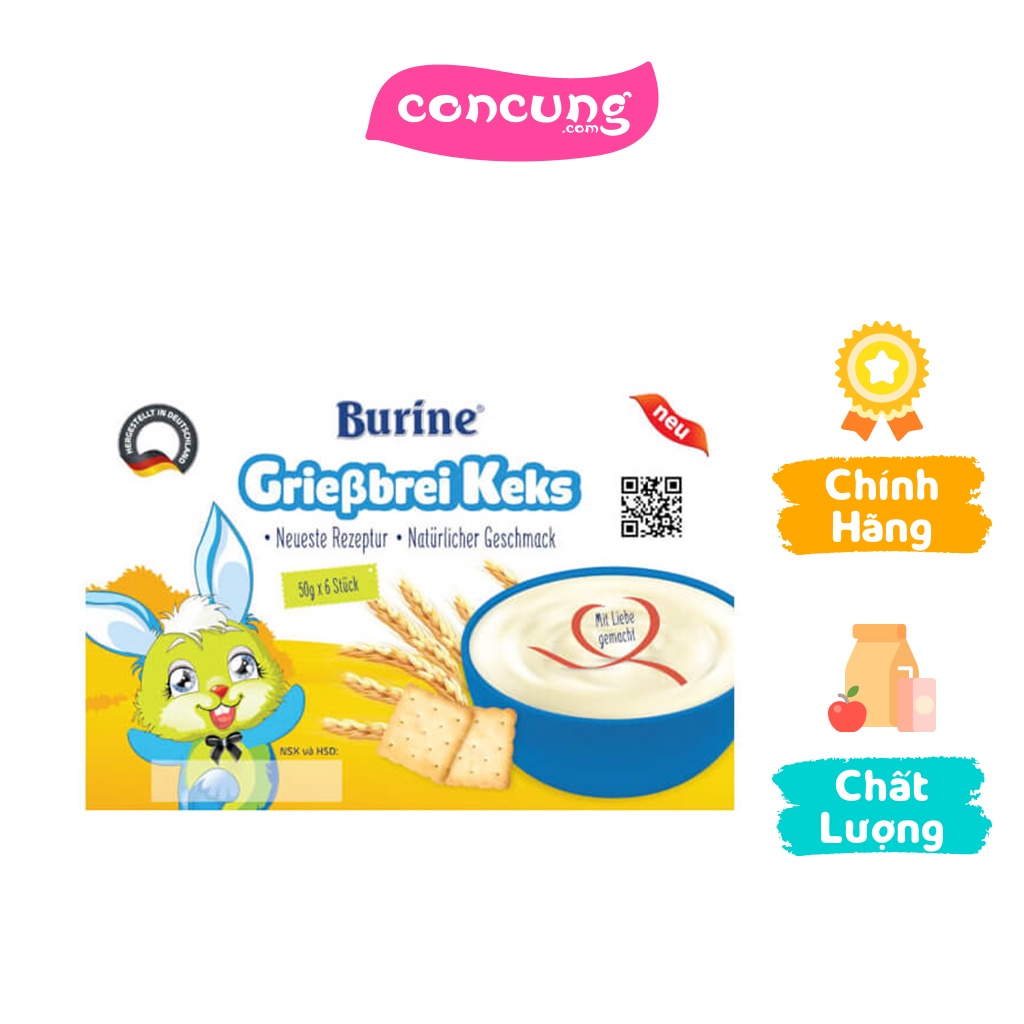 Cháo sữa Burine Grieβbrei Keks dành cho trẻ từ 6 tháng tuổi 300g