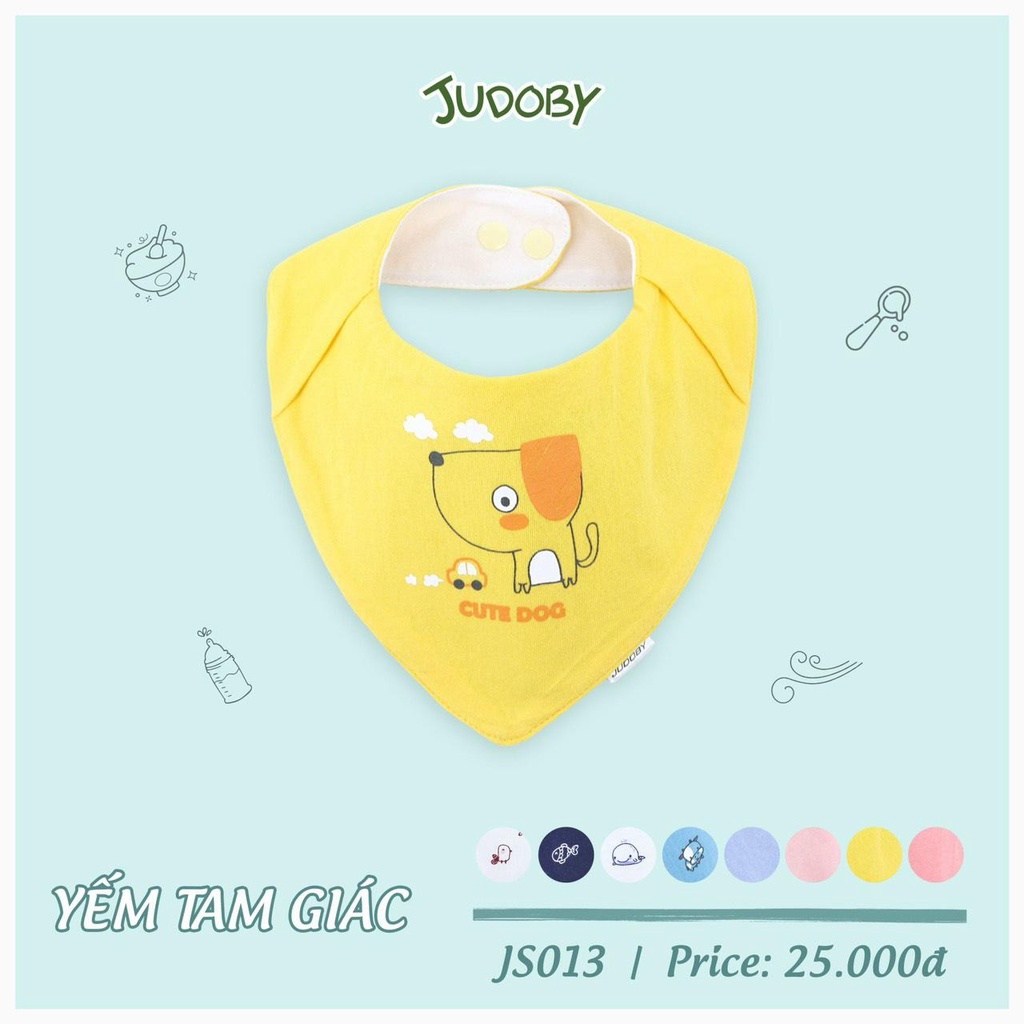 DOKMA JUDOBY Yếm tam giác cotton bé trai bé gái JS013 - 𝐒ó𝐜 𝐁𝐚𝐛𝐲 𝐌𝐎𝐌 𝐀𝐍𝐃 𝐁𝐀𝐁𝐘