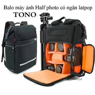 Balo máy ảnh half photo TONO có ngăn để laptop