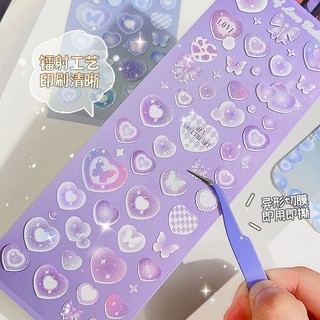 STICKER HÌNH TIM BLING BLING