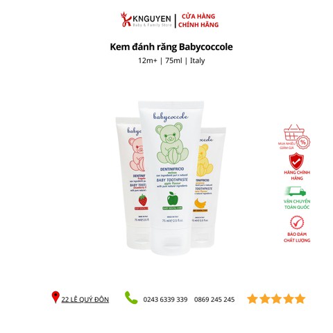 Kem đánh răng Babycoccole 75ml (12m+)
