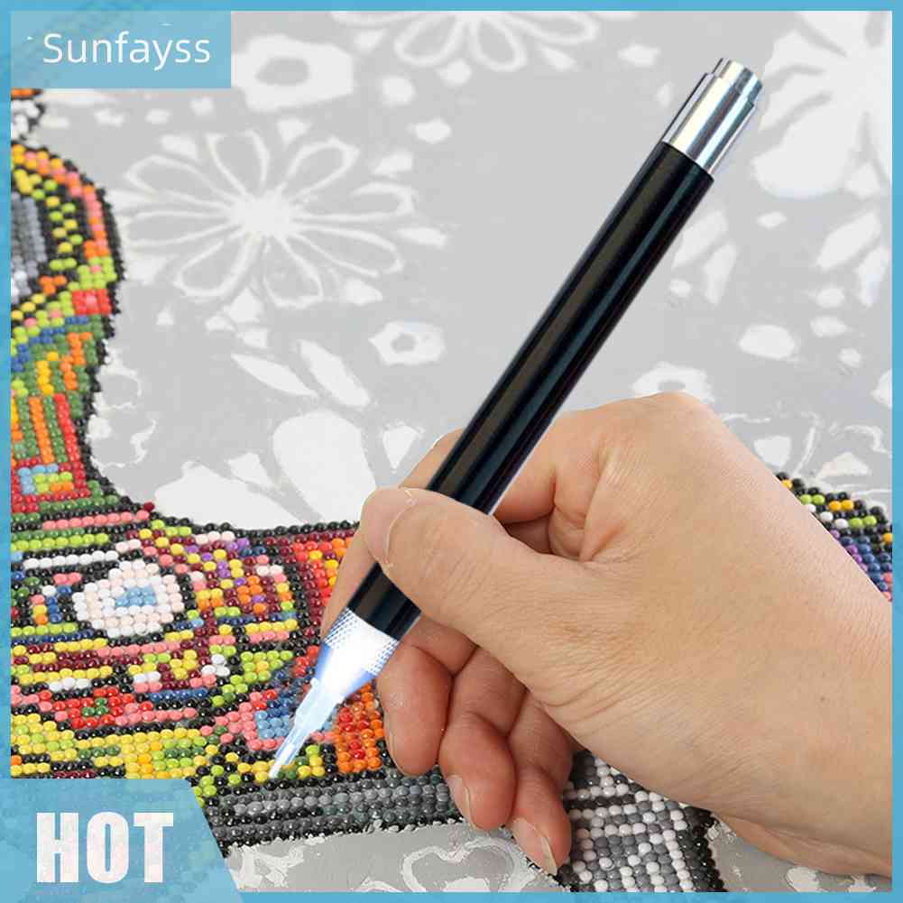 Mới Bút Đính Đá 5D Tự Làm Có Đèn Chuyên Dụng