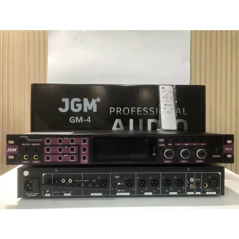 Vang JGM Sound GM4 - Vang cơ lai số có chống hú, bluetooth, khiển từ xa - Echo + reverb hay - Chính hãng