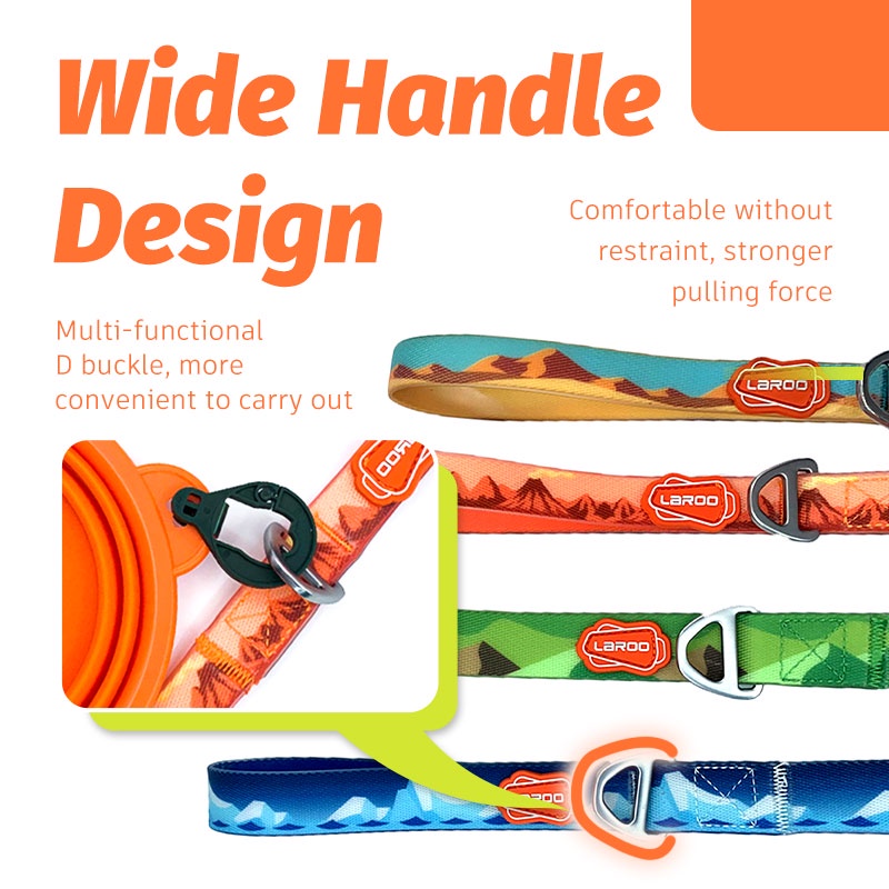 HamshMoc Dây Dắt Thú Cưng Đi Dạo Bằng Nylon Chống Nước Có Móc Với Tay Cầm Rộng Chống Mùi Mạnh Mẽ