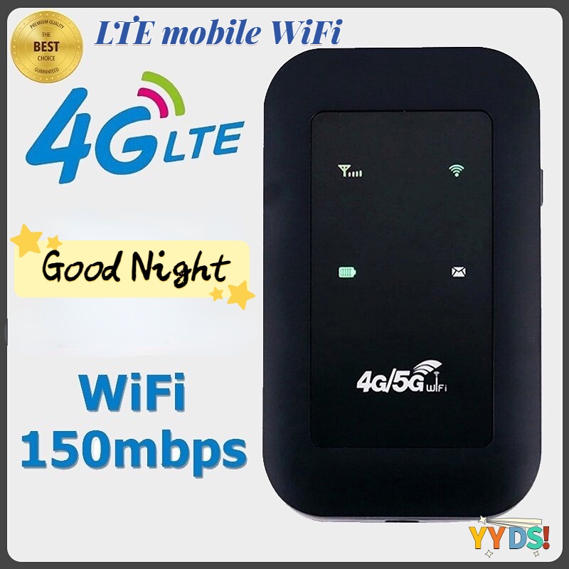 Bộ phát không dây đa mạng WiFi di động4G LTE,bộ phát wifi di động xách tay, tốc độ 150Mb hỗ trợ tất cả các nhà khai thác