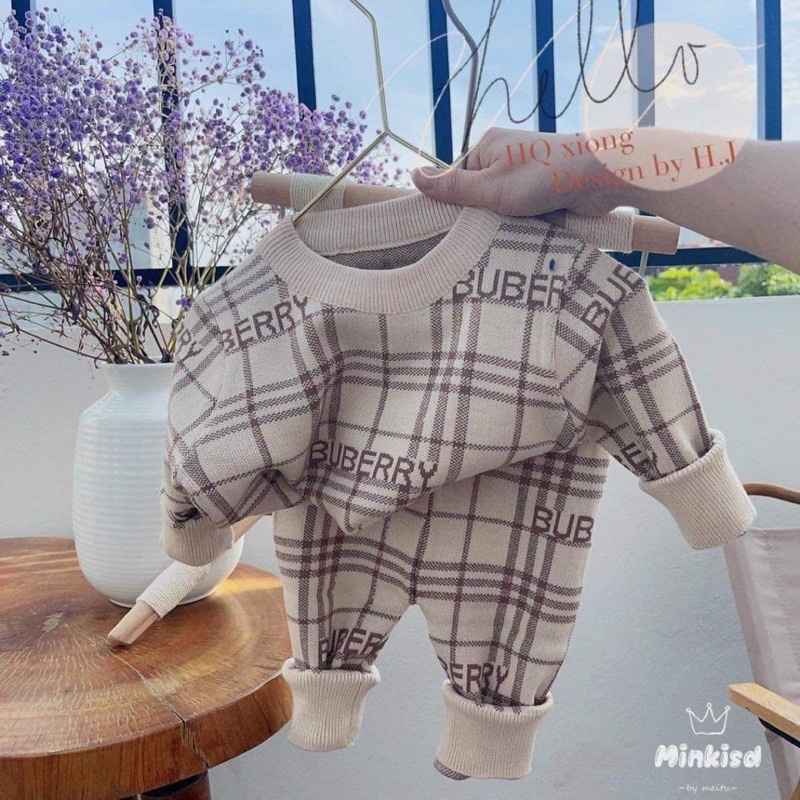 Bộ len dày ấm cho bé trai, bé gái