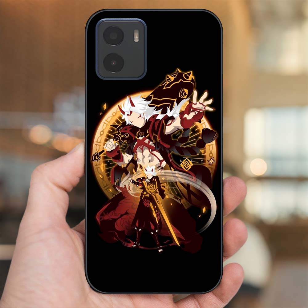 Ốp lưng Vivo Y15s, Y15a viền đen in hình Arataki Itto Genshin Impact