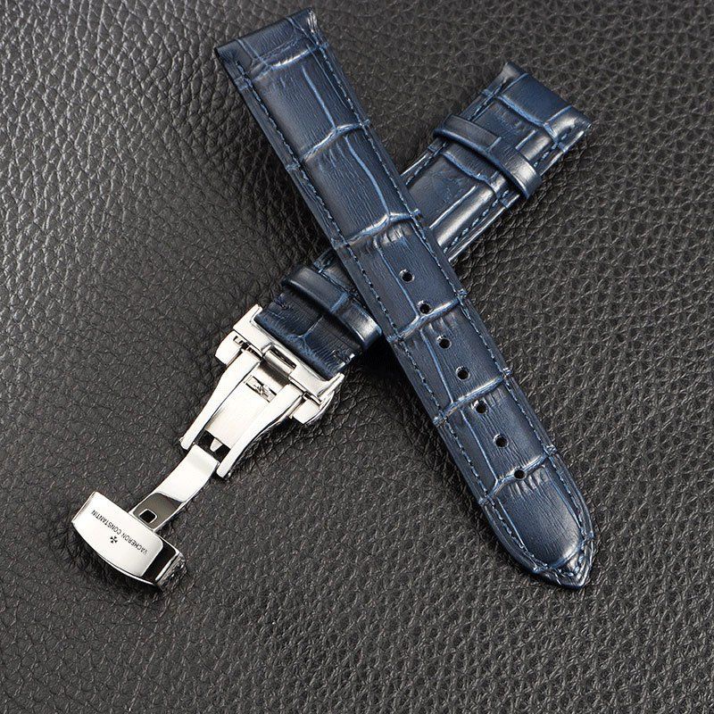 12/12☆Vc Vacheron Constantin Dây Đeo Đồng Hồ Bằng Da Có Khóa Bướm Chính Hãng Cho Nam Và Nữ Thuyết Trình master m