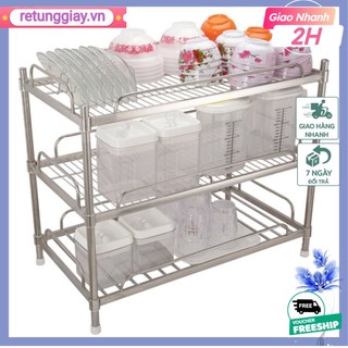 Kệ Úp Chén 3 Tầng Lắp Ráp Thương Hiệu Prota Inox 201 PT956