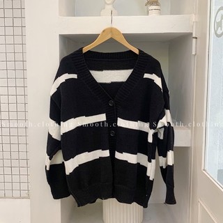 Áo cardigan oversize ziczac