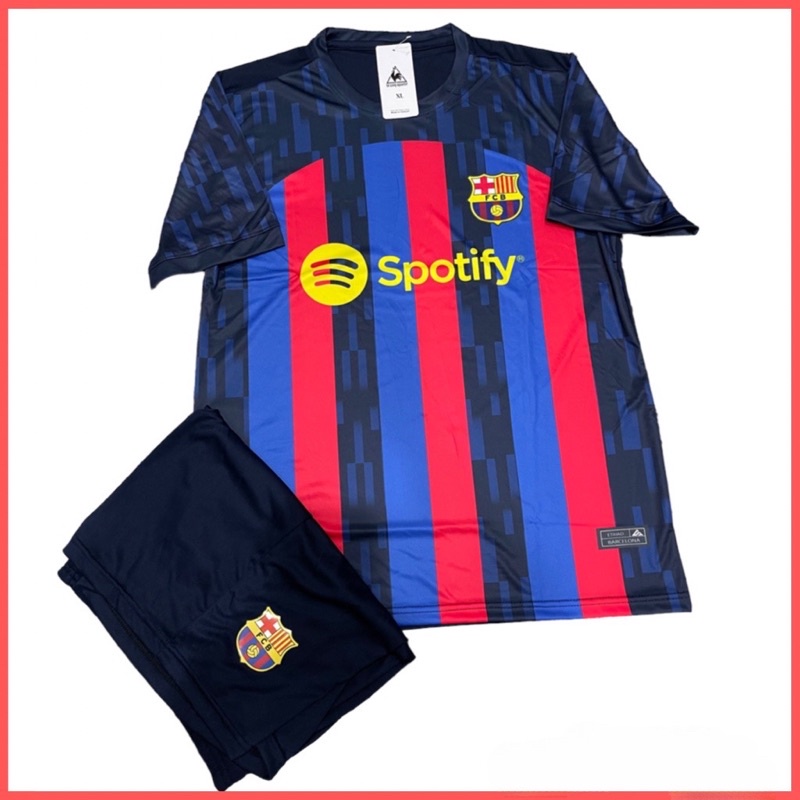 Sét bóng đá clb Barcelona vải thun thái cao cấp, bộ đá banh nam nữ đẹp rẻ, quần áo thể thao nam nữ giá rẻ