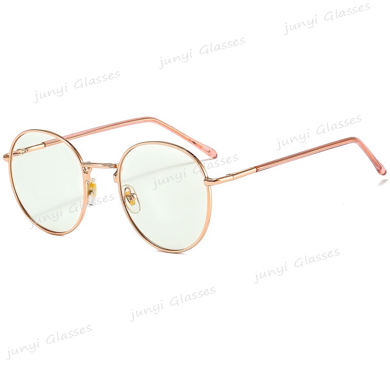 Kính Chống Nắng Ngoài Trời 2 Trong 1 Gọng Kim Loại Tròn Chống Bức Xạ Ánh Sáng Xanh Bảo Vệ Mắt Cho Nam Và Nữ