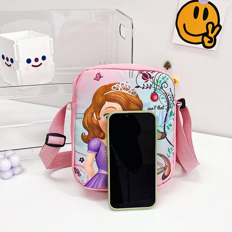 Túi Đeo Chéo Hình Công Chúa Băng Giá Dễ Thương Cho Bé Gái