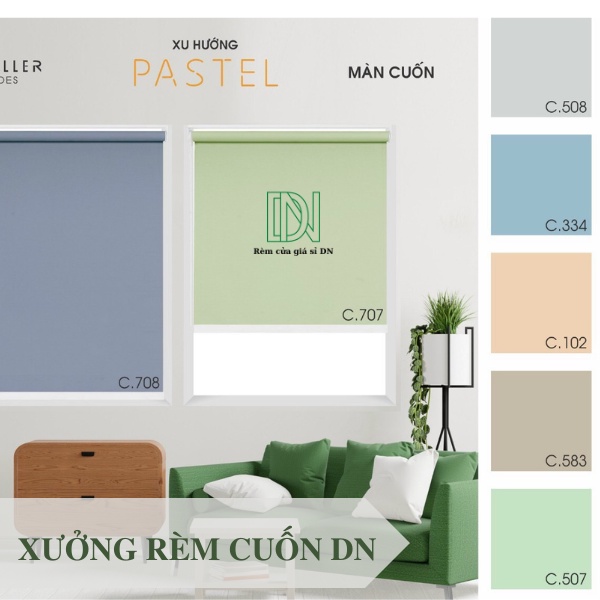 Rèm cuốn,Rèm cuốn văn phòng,rèm che sửa sổ chống nắng cản sáng 100% có đặt theo yêu cầu.