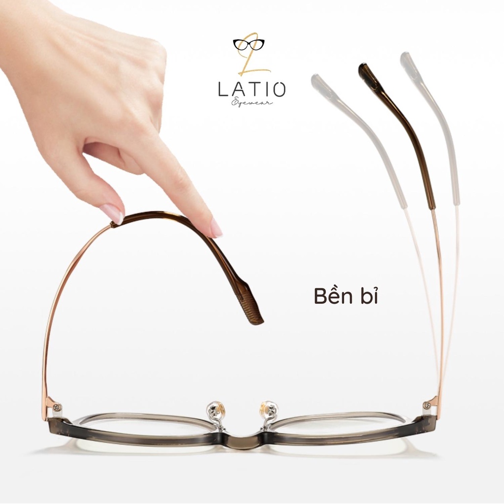 Gọng kính Nữ LATIO chất liệu TR90 cao cấp 2023 Thiết Kế dáng vừa phù hợp nhiều khuôn mặt - KM67
