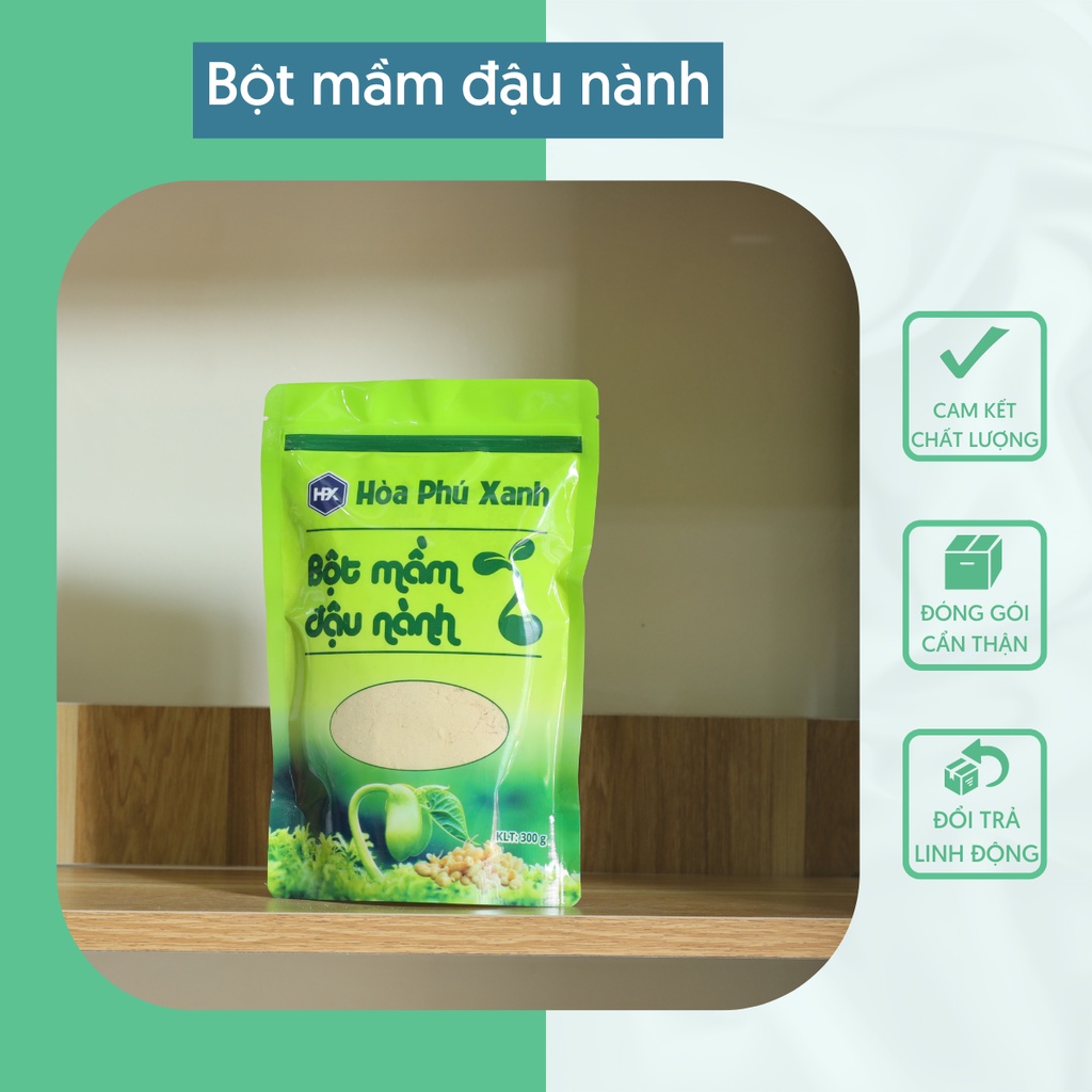 Mầm Đậu Nành Hòa Phú Xanh Hỗ Trợ Giảm Cân Chống Lão Hóa Tốt Cho Hệ Tim Mạch Ngăn Ngừa Loãng Xương