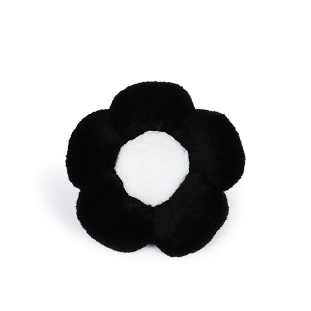 DARNELL 1 Vỏ Bọc Đệm Tựa Lưng Gắn Ghế Ngồi Xe Hơi Bằng Vải Bông Họa Tiết Hoa Trắng Đen Thoải Mái