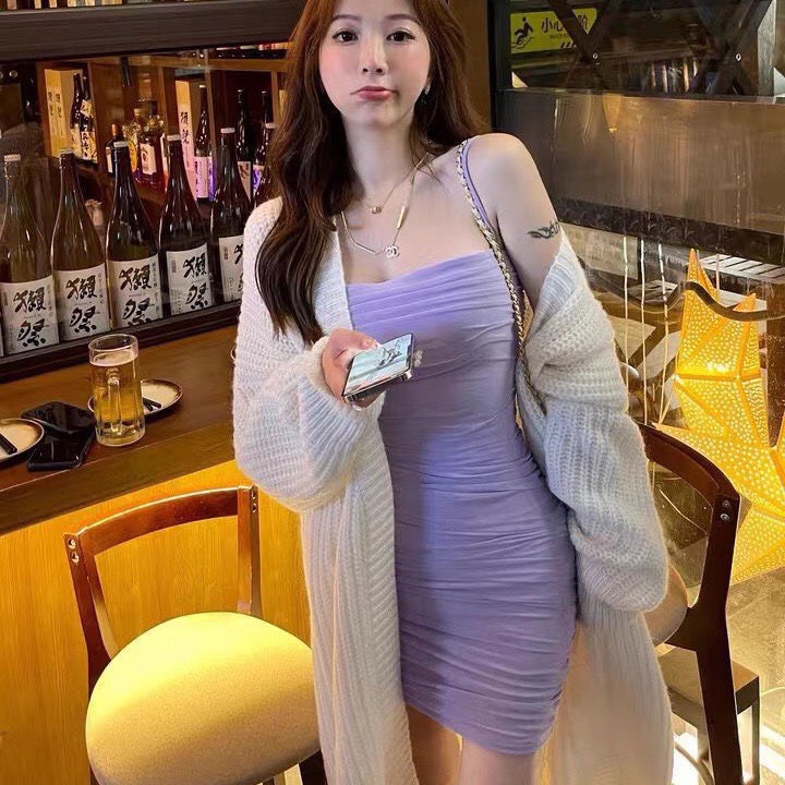 Áo choàng len dáng dài