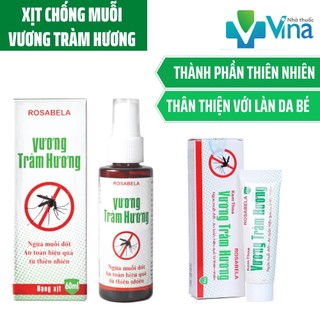 Xịt da chống muỗi Vương Tràm Hương 60ml - An toàn từ thảo dược thiên nhiên